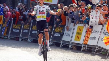 World News | UAE Team Emirates Pogacar Strikes Again in Catalan Mountains