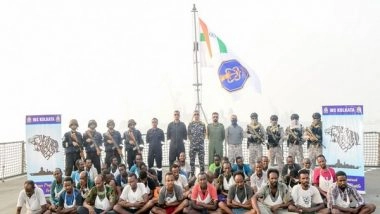 India News | 35 Somalian Pirates Apprehended by Indian Navy Remanded to 10-day Police Custody