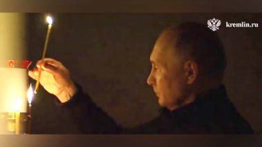 World News | Russian President Putin Lights Candle for Victims of Moscow Terror Attack