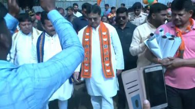 India News | Tripura CM Manik Saha Conducts Door-to-door Campaign in Bamutia Ahead of 2024 Lok Sabha Elections