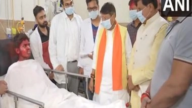 India News | MP CM Mohan Yadav Meets Injured in Fire Incident at Ujjain's Mahakal Temple at Indore Hospital