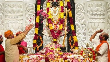 India News | Uttar Pradesh: Devotees Take Part in 'Rangotsav' Celebration at Ayodhya Ram Mandir