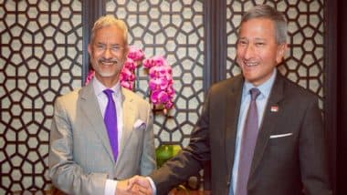 World News | Jaishankar, Singapore Counterpart Balakrishnan Exchange Views on Indo-Pacific and West Asia