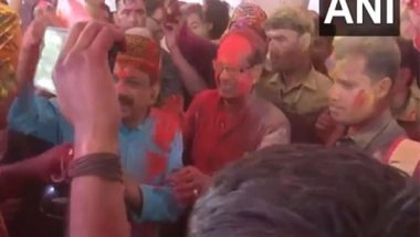 India News | Madhya Pradesh: Former CM Shivraj Singh Chouhan Celebrates Holi, Extends Wishes
