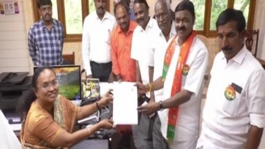 India News | Tamil Nadu: New Justice Party's AC Shanmugam Files Nomination as NDA Candidate from Vellore