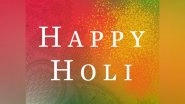 World News | US President Joe Biden, First Lady Jill Extend Holi Wishes