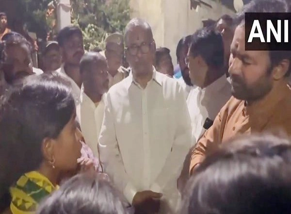 India News | Telangana: Union Minister G. Kishan Reddy Visits Chengicherla Village After Clashes Between Two Communities