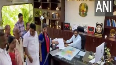 India News | DMK Candidate Kanimozhi Files Nomination for Thoothukudi Constituency