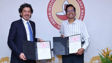 Business News | French Firm Starburst Accelerator SARL Collaborates with IIT Madras to Establish 100 Mn Euros Start-up Hub