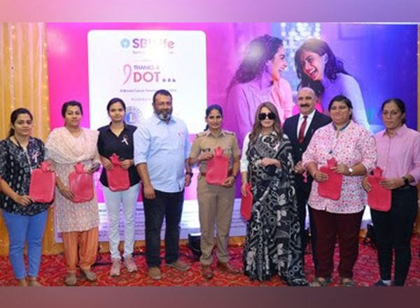 Business News | SBI Life Organizes 'Thanks A Dot'- Breast Cancer Awareness Program for Women Officers of Mumbai Police to Promote Self-breast Examination