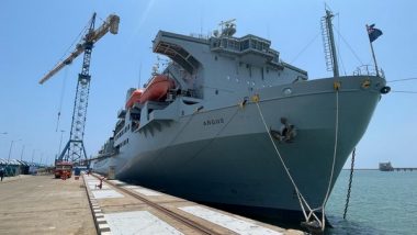 World News | UK Royal Navy Vessels Arrive in Chennai for Joint Maritime Exercise, Enhanced Cooperation