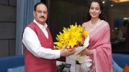India News | Kangana Ranaut Meets BJP Chief JP Nadda Amid Supriya Shrinate's Remark Row