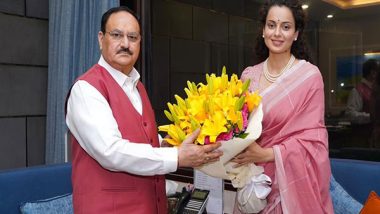 India News | Kangana Ranaut Meets BJP Chief JP Nadda Amid Supriya Shrinate's Remark Row