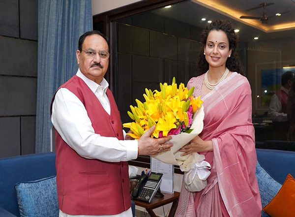 India News | Kangana Ranaut Meets BJP Chief JP Nadda Amid Supriya Shrinate's Remark Row