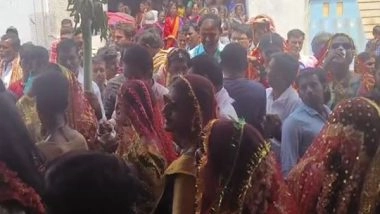 India News | Men Embrace Women's Attire as Part of Holi Celebrations in This Andhra Pradesh's Village