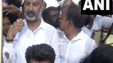 India News | BJP MP Bandi Sanjay Kumar Visits Chengicherla, Where Violence Erupted During Holi Celebrations