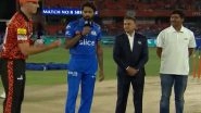 Sports News | IPL 2024: Mumbai Indians Win Toss, Decide to Field First Against Sunrisers Hyderabad