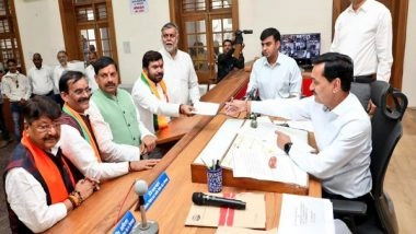 India News | MP: Vivek Bunty Sahu Files Nomination from Chhindwara; CM Claims BJP Will Win All 29 Seats in State