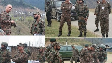 India News | Chinar Corps Commander Visits North Kashmir to Review Security Situation