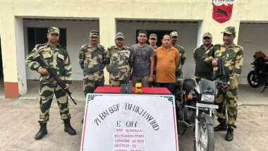India News | Punjab: BSF Seize Packet of Suspected Heroin, Motorcycle, 2 Mobile Phones in Tarn Taran
