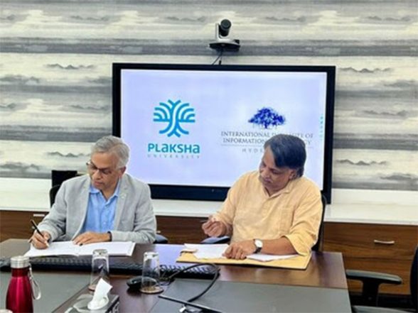 Business News | IIIT Hyderabad Signs MoU with Plaksha University to Setup Joint Center for Sustainability - Vimarsana News