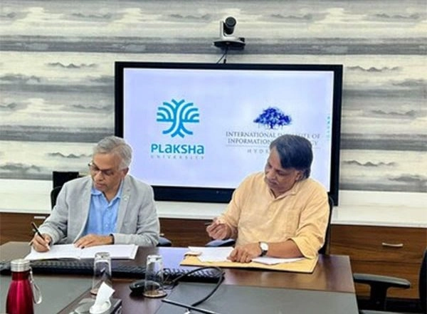 Business News | IIIT Hyderabad Signs MoU with Plaksha University to Setup Joint Center for Sustainability