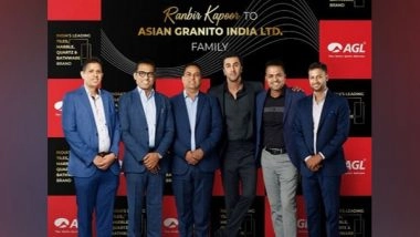 Business News | Asian Granito India Ltd Welcomes Bollywood Star Ranbir Kapoor as Brand Ambassador