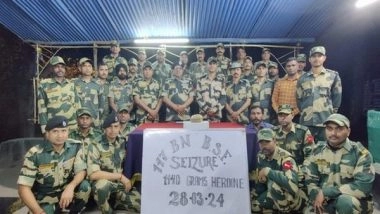 India News | Punjab: BSF Seize Packet of Suspected Heroin in Amritsar