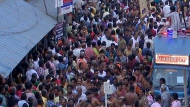 India News | Thousands Take Part in Madurai's Subramania Swamy Temple Car Festival Amid Heavy Security Arrangements