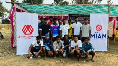 Business News | Miam Charitable Trust and Surjagad Ispat Pvt Ltd Host Thrilling Volleyball Tournament for Villages