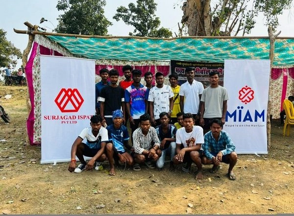 Business News | Miam Charitable Trust and Surjagad Ispat Pvt Ltd Host Thrilling Volleyball Tournament for Villages