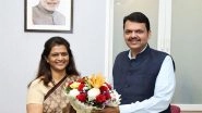 India News | Maharashtra: Congress Leader Shivraj Patil's Daughter-in-law Meets Devendra Fadnavis, Likely to Join BJP on Saturday