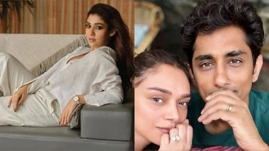 Entertainment News | Nayanthara Sends Best Wishes to Aditi Rao Hydari and Siddharth Following Their Official Engagement Announcement