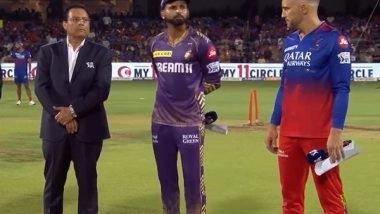 Sports News | IPL 2024: Kolkata Knight Riders Win Toss, Put RCB to Bat