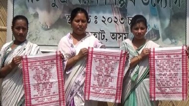 India News | Traditional Assamese Gamosa Sees Surge in Demand Ahead of Lok Sabha Elections, Rongoli Bihu