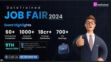 Business News | DataTrained and GNIOT College Ecstatic Over Success of Datatrained's Job Fair: Paving the Way for Bright Futures
