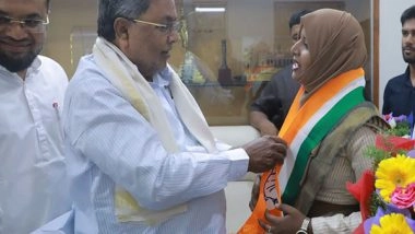 India News | Karnataka: JDS Leader Najma Nazeer Chikkanerale Joins Congress