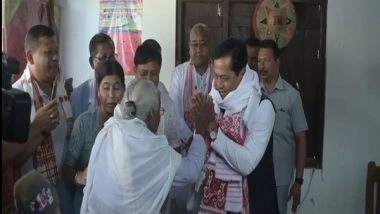 India News | Assam: BJP's Dibrugarh LS Candidate Sarbananda Sonowal Visits Madarkhat Xatra