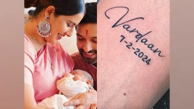 Entertainment News | Vikrant Massey Gets His Son Vardaan's Name Inked on Arm, Shares Pic
