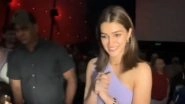Entertainment News | Kriti Sanon Visits Mumbai Theater to Gauge Audience's Reaction After Watching 'Crew'
