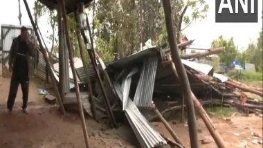 India News | Rain, Hailstorm Hit Several Parts of Manipur; Buildings Damaged in Villages of Thoubal