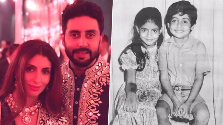 Abhishek Bachchan Pens Heartfelt Birthday Note for ‘Di’ Shweta Bachchan, Says, ‘You Mean the World to Me’