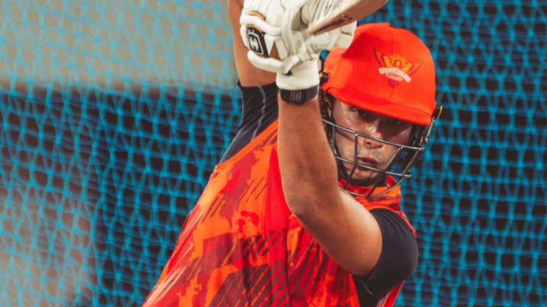 Abhishek Sharma Introduced As Sunrisers Hyderabad’s Impact Player, Batsman Replaces T Natarajan During KKR vs SRH IPL 2024 Match