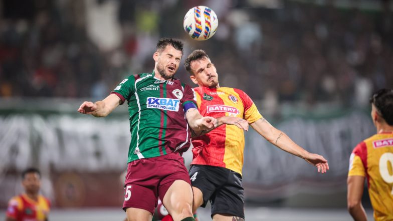 East Bengal vs Mohun Bagan Super Giant, ISL 2023–24 Live Streaming Online on JioCinema: Watch Telecast of Kolkata Derby Match in Indian Super League 10 on TV and Online