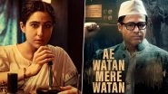 Ae Watan Mere Watan OTT Release: Here&rsquo;s When and Where To Watch Sara Ali Khan and Emraan Hashmi&rsquo;s Upcoming Historical Biographical Drama!