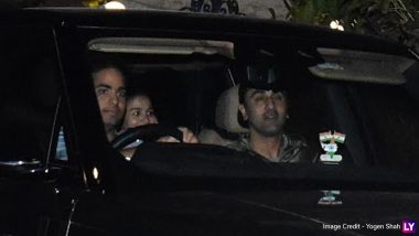 Ranbir Kapoor and Alia Bhatt Spotted Hanging Out with Akash Ambani and Wife Shloka Mehta in Mumbai (View Pic)