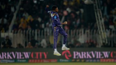 Akeal Hosein Hat-Trick Video: Watch Spinner Dismiss Aamer Jamal, Mehran Mumtaz and Luke Wood off Consecutive Balls During Peshawar Zalmi vs Quetta Gladiators PSL 2024 Match