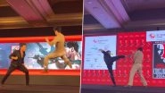 Akshay Kumar and Tiger Shroff&rsquo;s Epic Face-Off at an Event Steals the Spotlight; Watch the Bade Miyan Chote Miyan Actors Showcase Some Action in This Cool Video