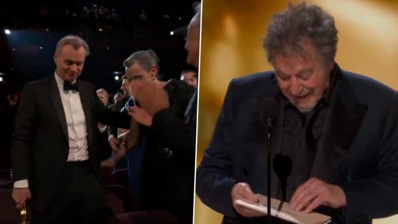 Oscars 2024: Netizens Can’t Get Over Al Pacino Announcing Oppenheimer As Best Picture Winner Without Naming the Nominees (Check Tweets)