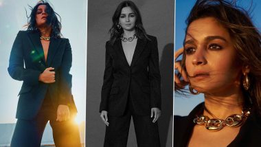 Alia Bhatt Unleashes Her Inner Boss Babe in a Stylish Black Suited Look for an Event (View Pics)
